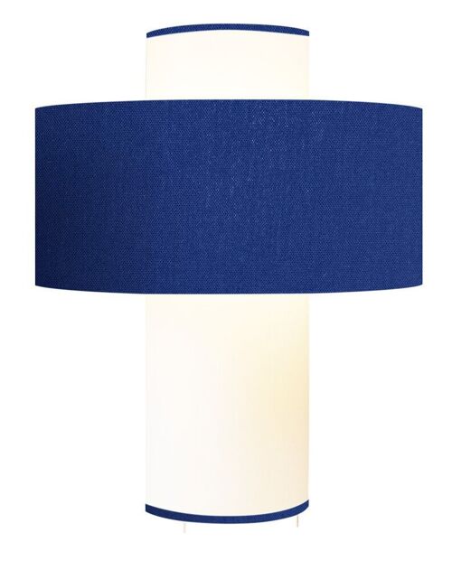 Lampe Emilio bleu D35 cm