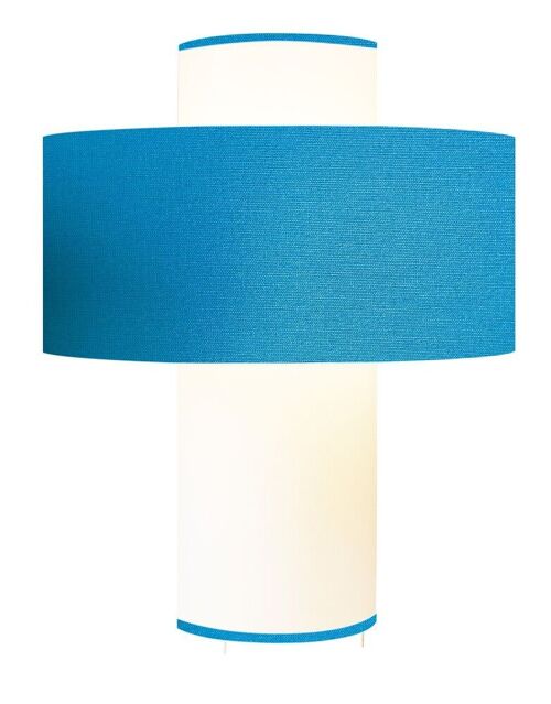 Lampe Emilio turquoise D35 cm