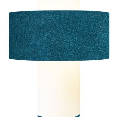Emilio lamp blue velvet D35 cm