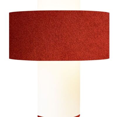 Lampe Emilio rouge D35 cm