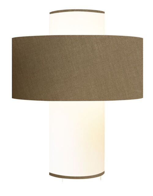 Lampe Emilio taupe D35 cm