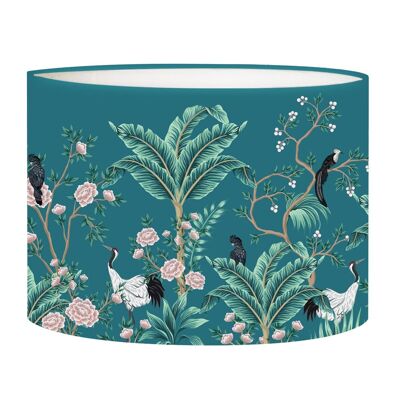 Duck Blue Jungle Bedside Lampshade