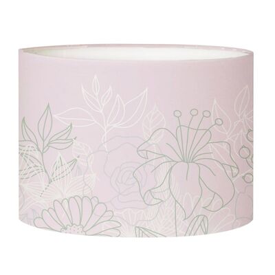 Powder Pink Bouquet bedside lampshade