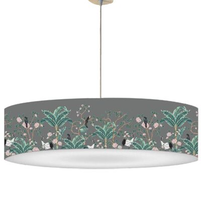 Abat-jour Suspension Jungle Gris