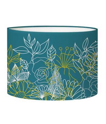 Abat-jour Lampadaire Bouquet Bleu canard 1