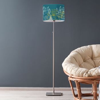 Abat-jour Lampadaire Bouquet Bleu canard 2