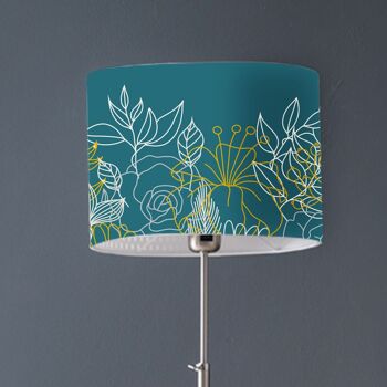 Abat-jour Lampadaire Bouquet Bleu canard 5