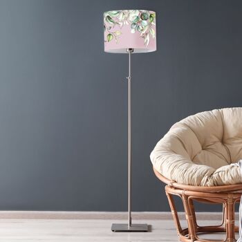 Abat-jour Lampadaire Branche Rose Poudré 2