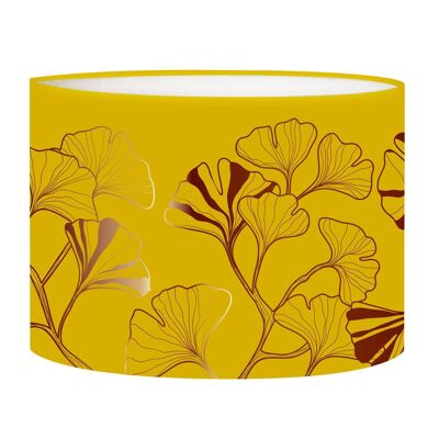 Mustard Yellow Iris Floor Lamp Shade