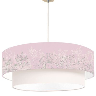 Double pendant light Bouquet Powder Pink