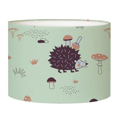 Paralume per lampada da terra per bambini Hedgehog verde pastello