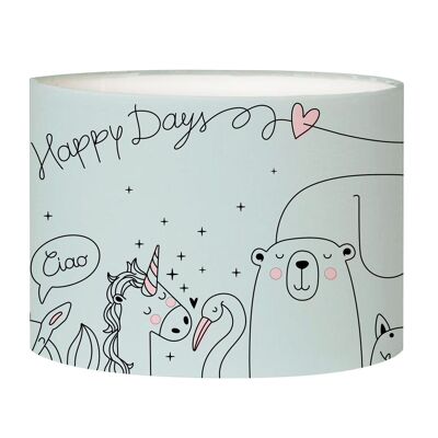 Happydays Bedside Lampshade Small Blue