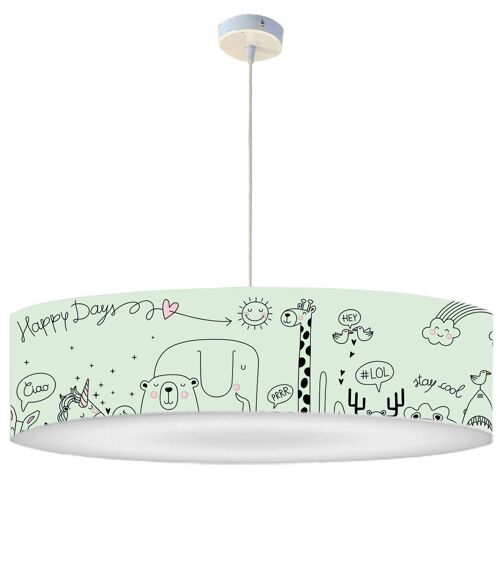 Suspension Enfant Happydays Vert Pastel