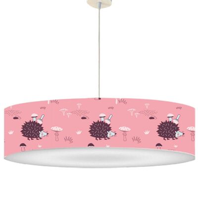 Soft Pink Hedgehog Children's Pendant Light