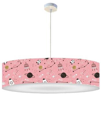 Suspension Enfant Planète Rose doux 1