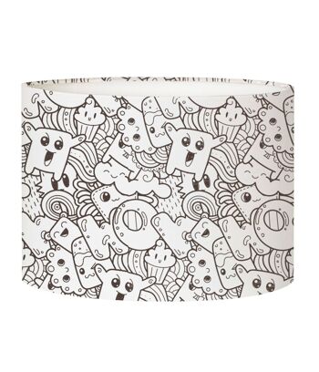 Abat-jour lampadaire enfant doodle PopCorn 1