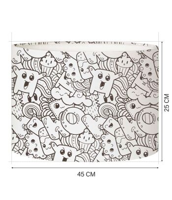 Abat-jour lampadaire enfant doodle PopCorn 4