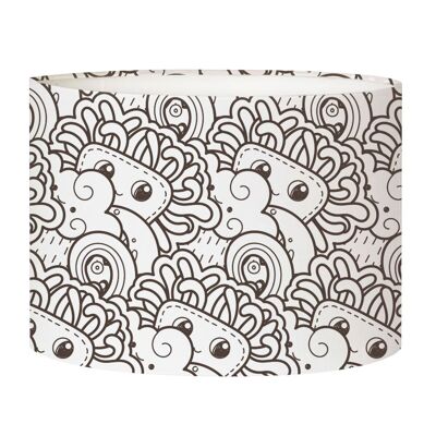 Children's doodle floor lamp shade Tendre