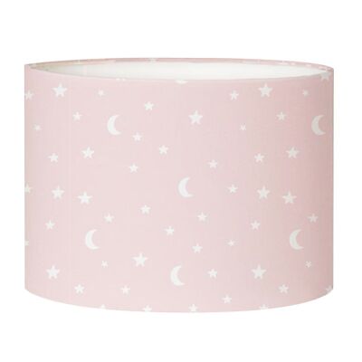 Pink Moon children's bedside lampshade