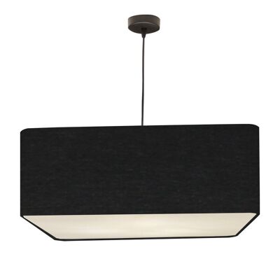 Carlito Square Pendant Black