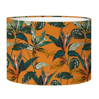 Acid orange forest bedside lampshade