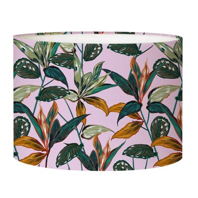 Acid pink forest bedside lampshade