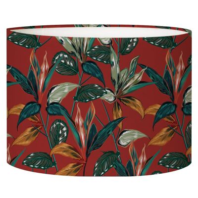 Acid red forest bedside lampshade