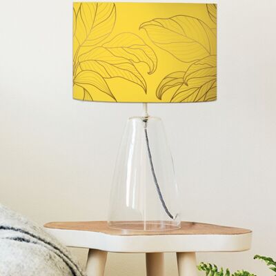 Acid yellow leaf bedside lampshade