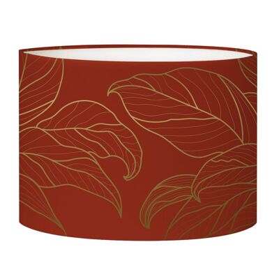 Acid red leaf bedside lampshade