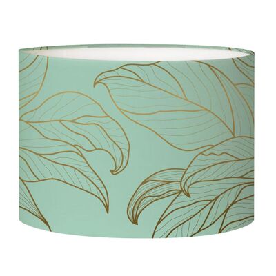 Acid green leaf bedside lampshade