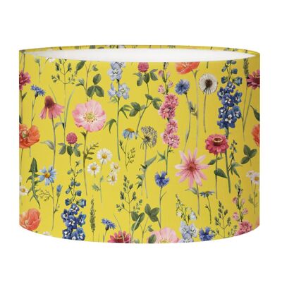 Acid yellow flower bedside lampshade