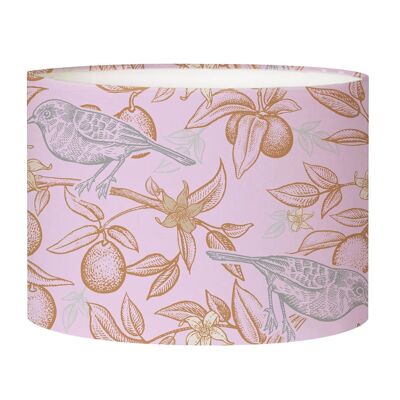 Acid pink bird bedside lampshade