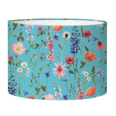 Acid blue flower floor lamp lampshade