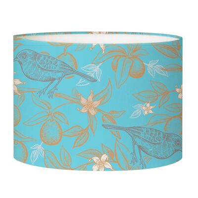 Acid blue bird floor lamp lampshade