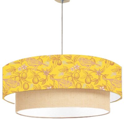 Yellow Double Bird Pendant Lamp