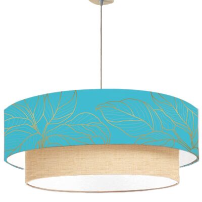 Blue Double Leaf Pendant Lamp