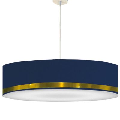 Large blue and gold rush pendant light