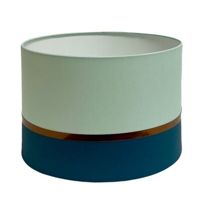 Two-tone bedside lampshade Blue Green