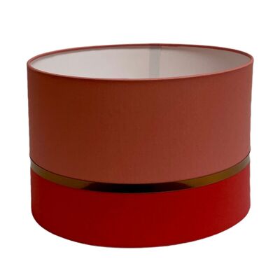 Two-tone bedside lampshade Red