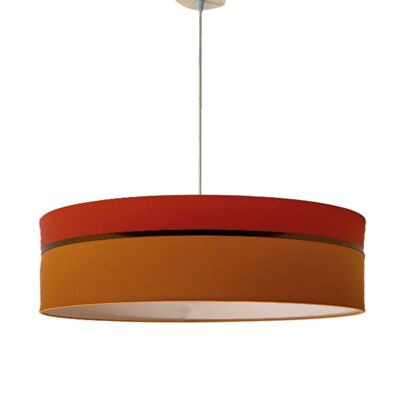 Orange two-tone pendant light