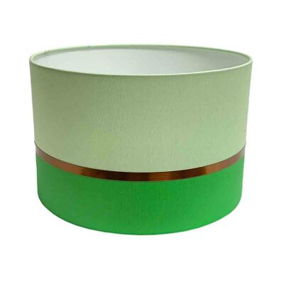 Electric green two-tone bedside lampshade