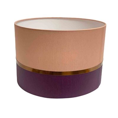 Two-tone purple & pink bedside lampshade