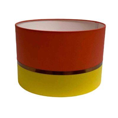 Lampshade Two-tone yellow and orange floor lamp