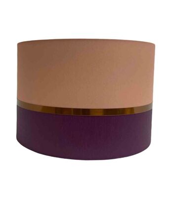 Abat-jour Lampadaire bicolore violet et rose 3