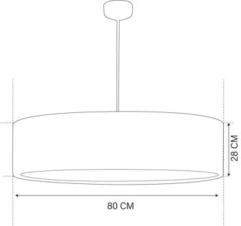 Grande suspension jonc noir et or 3