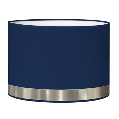 Blue Jonc and aluminum floor lamp shade