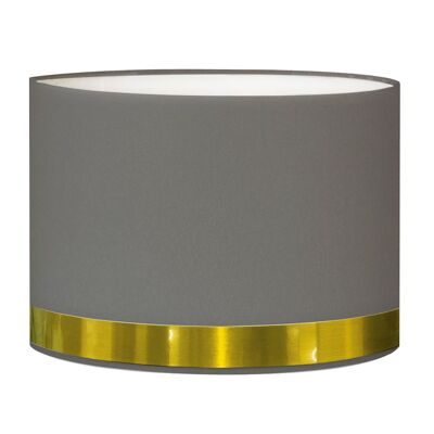 Gray and gold rush floor lamp shade