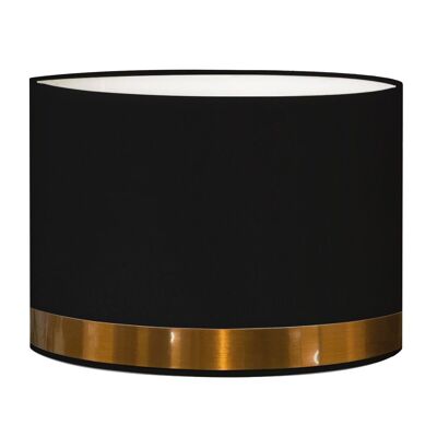 Black and copper rush floor lamp shade