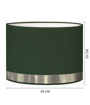 Abat-jour lampadaire Jonc vert et aluminium 3