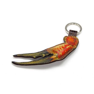Leather Key Ring - Crab Claw